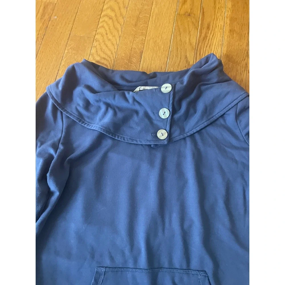 Soft Surroundings Kassidy Pullover Top Womens Size Small Rayon Stretch Cowl Neck